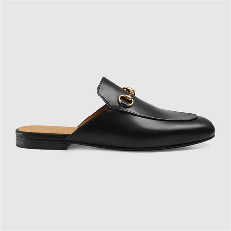 gucci princetown leather slipper used|Gucci princetown leather flat mules.